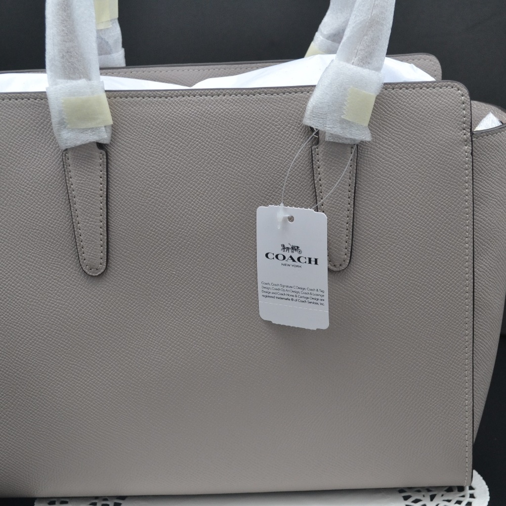 COACH LEAH SATCHEL WITH STARDUST CRYSTAL RIVETS - Picture 7 of 9